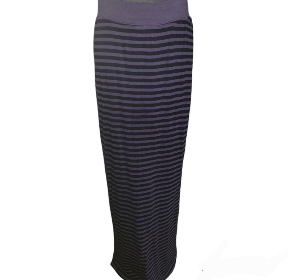 Hard Tail Green Easy Fit Column Maxi Skirt with Back Slit sz M